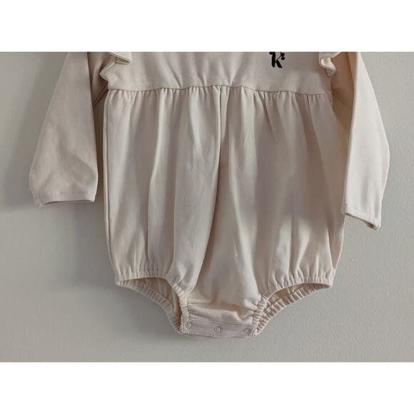 Karibou Milana Winged Cotton Playsuit Sz 1 Year Almond Cream - Picture 3 of 9